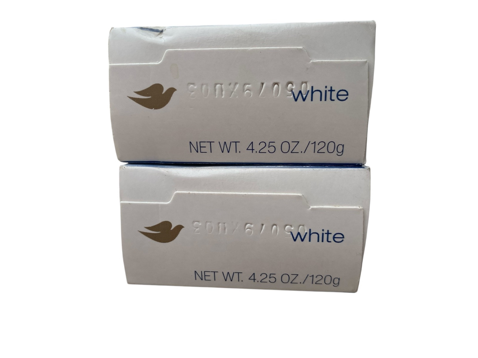 2 Dove White Beauty Bar Soap Deep Moisture 1/4 Moisturizing Cream Discontinued