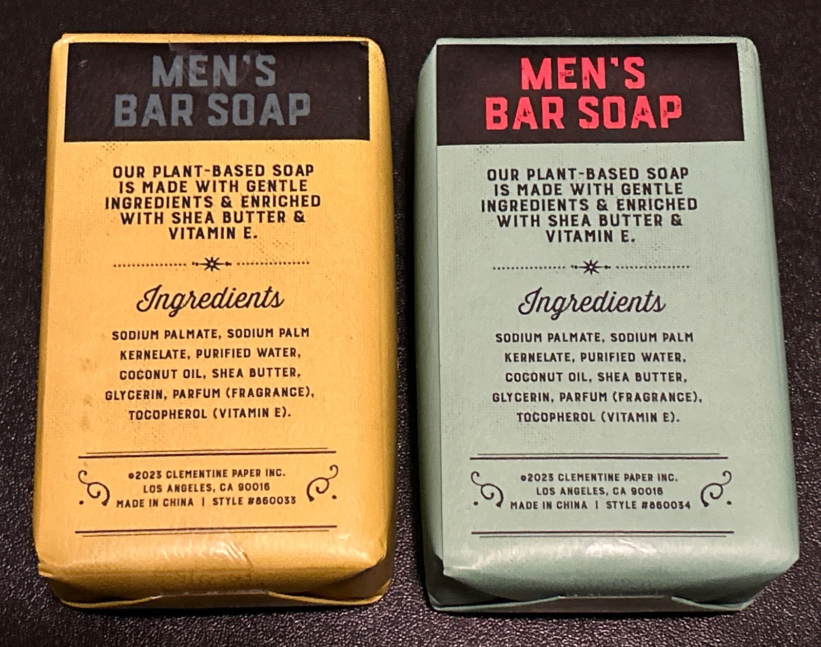 Hunter & Grey Men Bar Soap Bourbon & Dry Martini Lot Of 2. 10.58 Oz Each