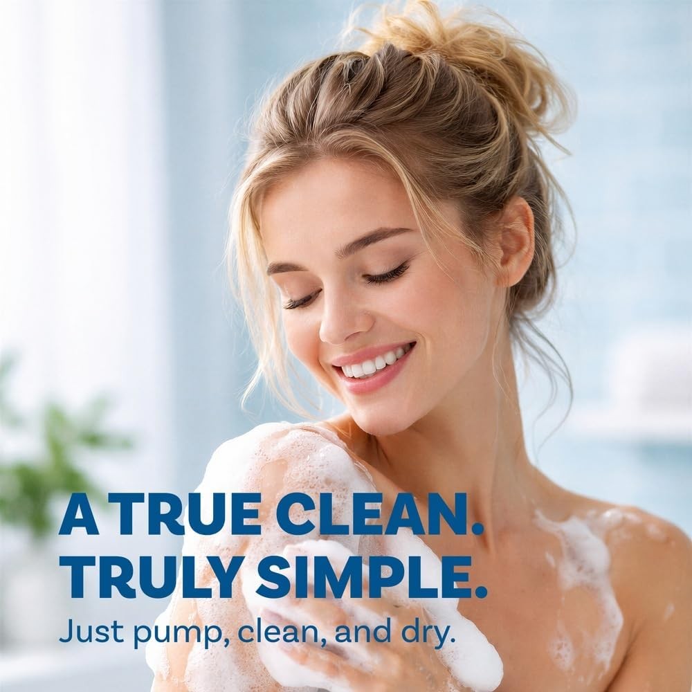No Rinse Body Wash for Elderly, Gentle 8.5 fl oz Rinse Cleansing Foam for