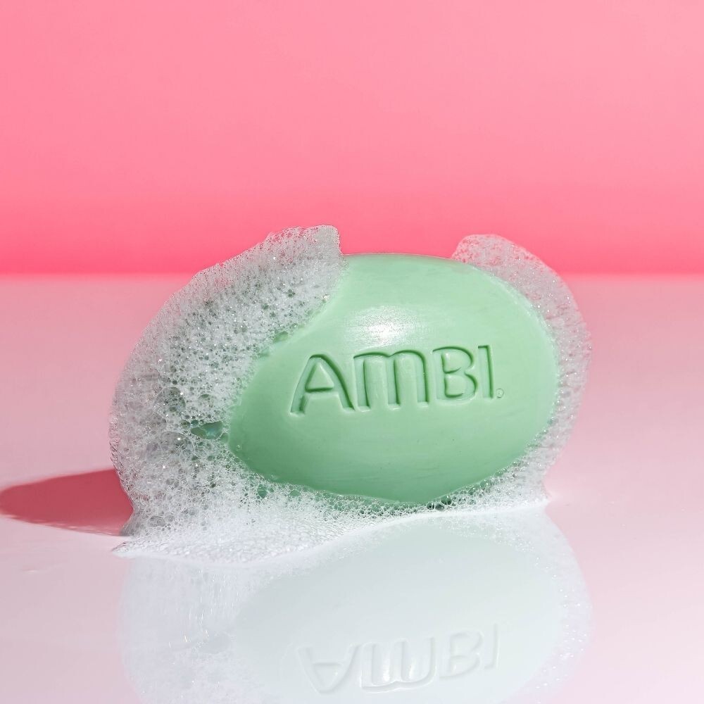 AMBI Complexion Cleansing Bar, Black Soap, Cocoa Butter Cleansing Bar 3.5 OZ