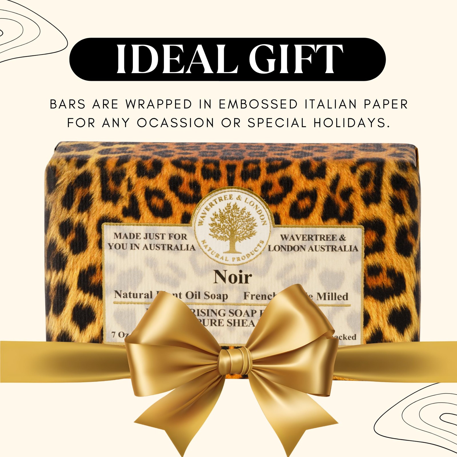 Noir Scented Natural Soap (2 Bars), 7oz Moisturizing French Triple Milled Soa…