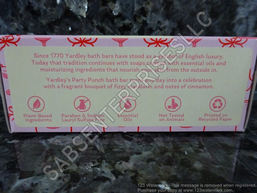 10 Yardley London Limited Edition Pretty & Pink PARTY PUNCH Bath Bar Soap 4oz