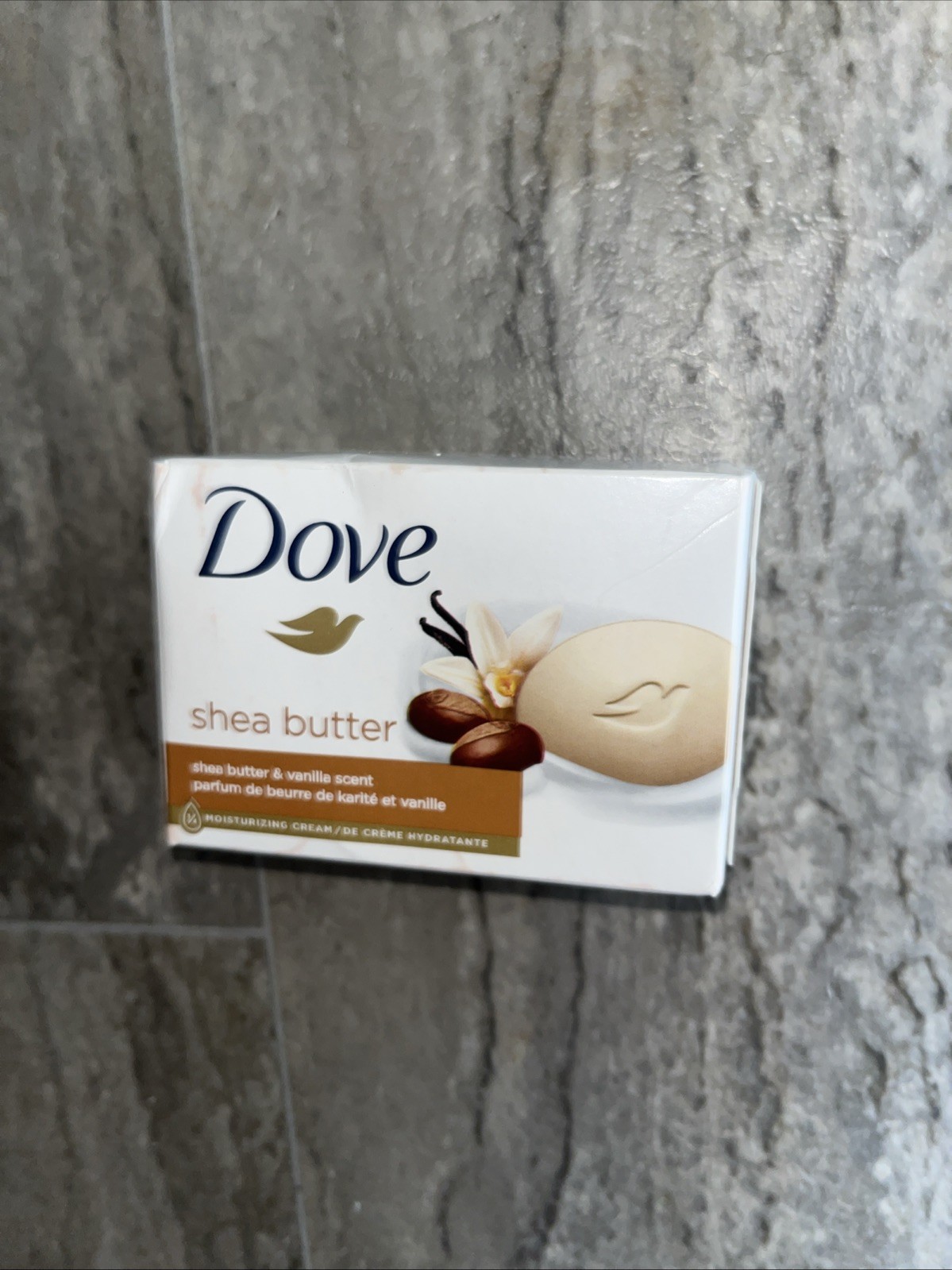 Dove Beauty Bar Bath Soap Moisturizing Gentle Shea Butter & Vanilla, 4 Bars