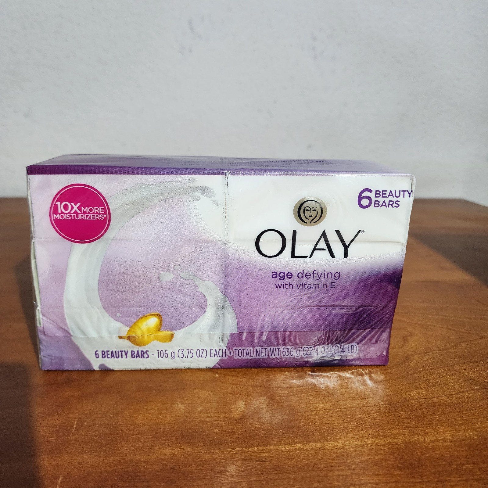 LOT (5) OLAY AGE DEFY BEAUTY BAR SOAP 10X MOISTURIZER VITAMIN E 3.75 OZ 30 BARS