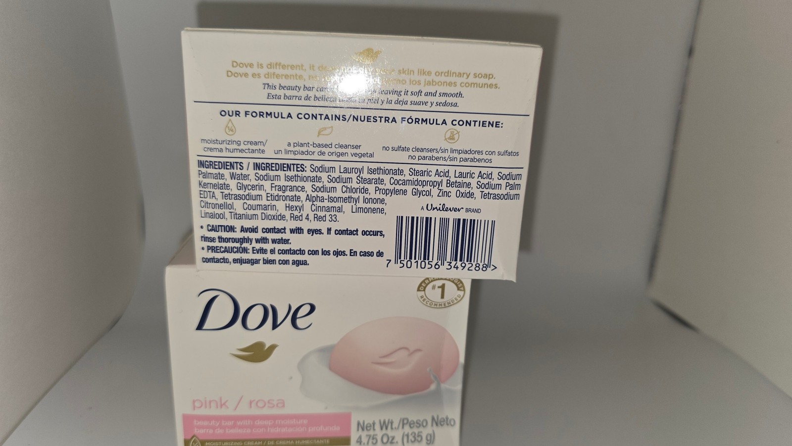 2 Pack Dove Pink Rosa Beauty Bar Deep Moisture Moisturizing Soap 4.75 oz Each