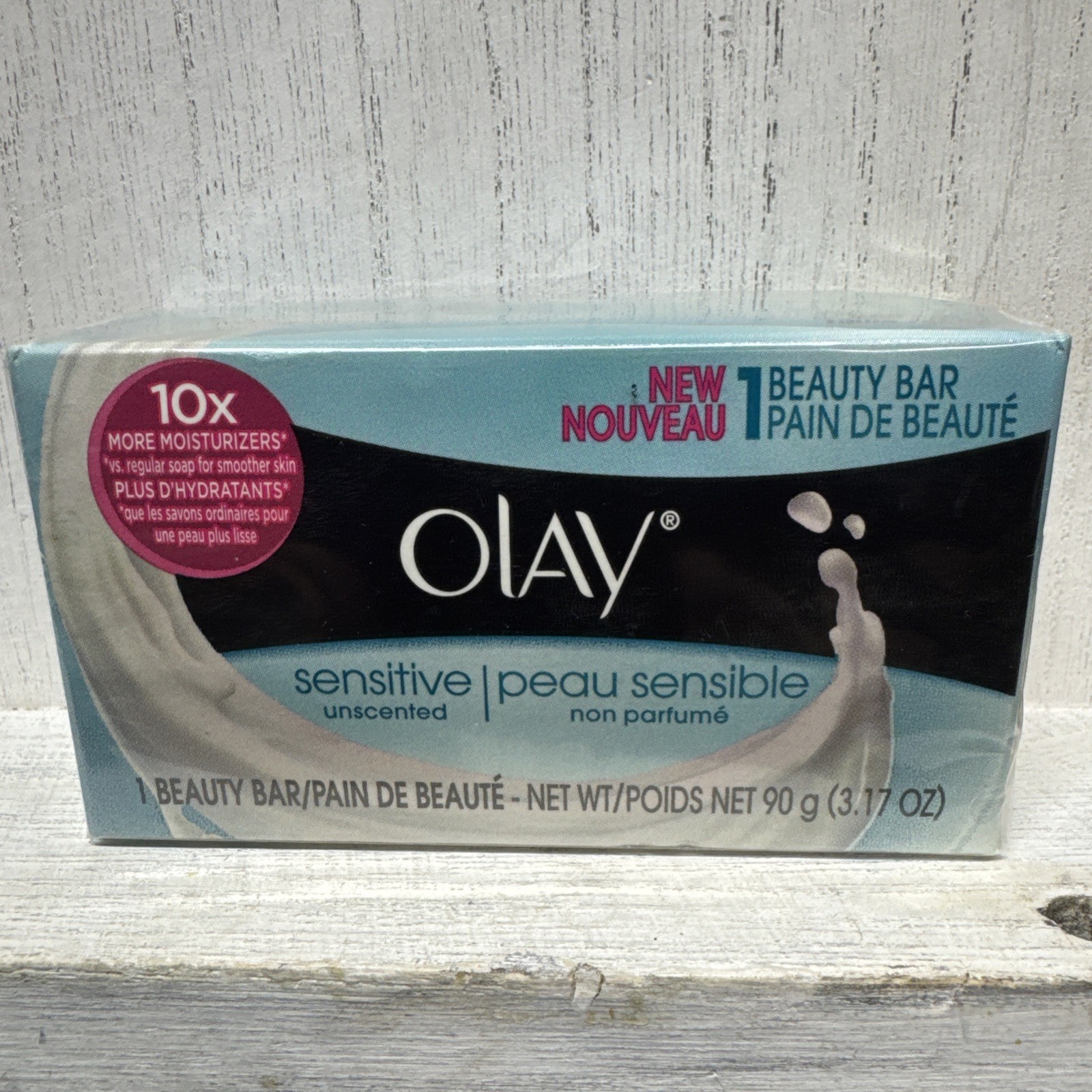 Olay Sensitive 1 Unscented Beauty Bar 3.17 oz Discontinued 10X Moisturizers