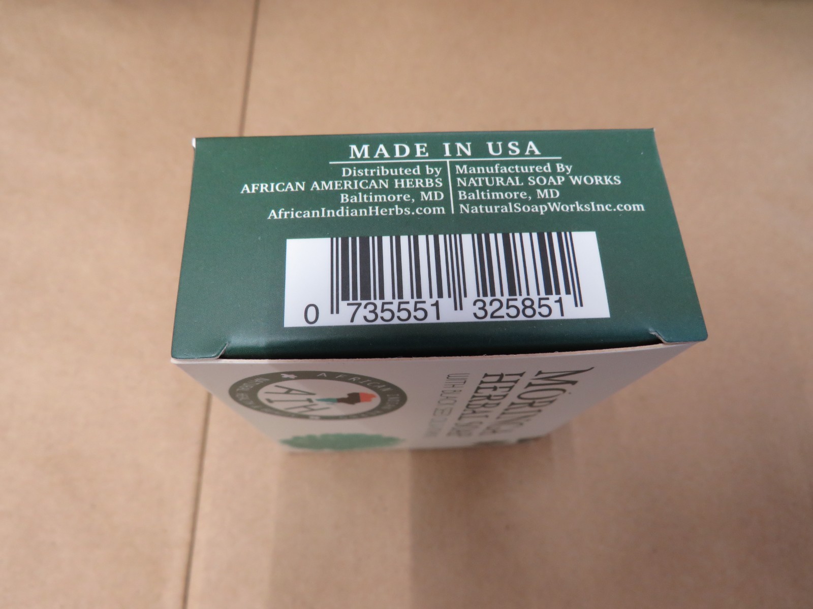 Moringa herbal bar soap with Black seed oil & vitamin E African Indian Herbs