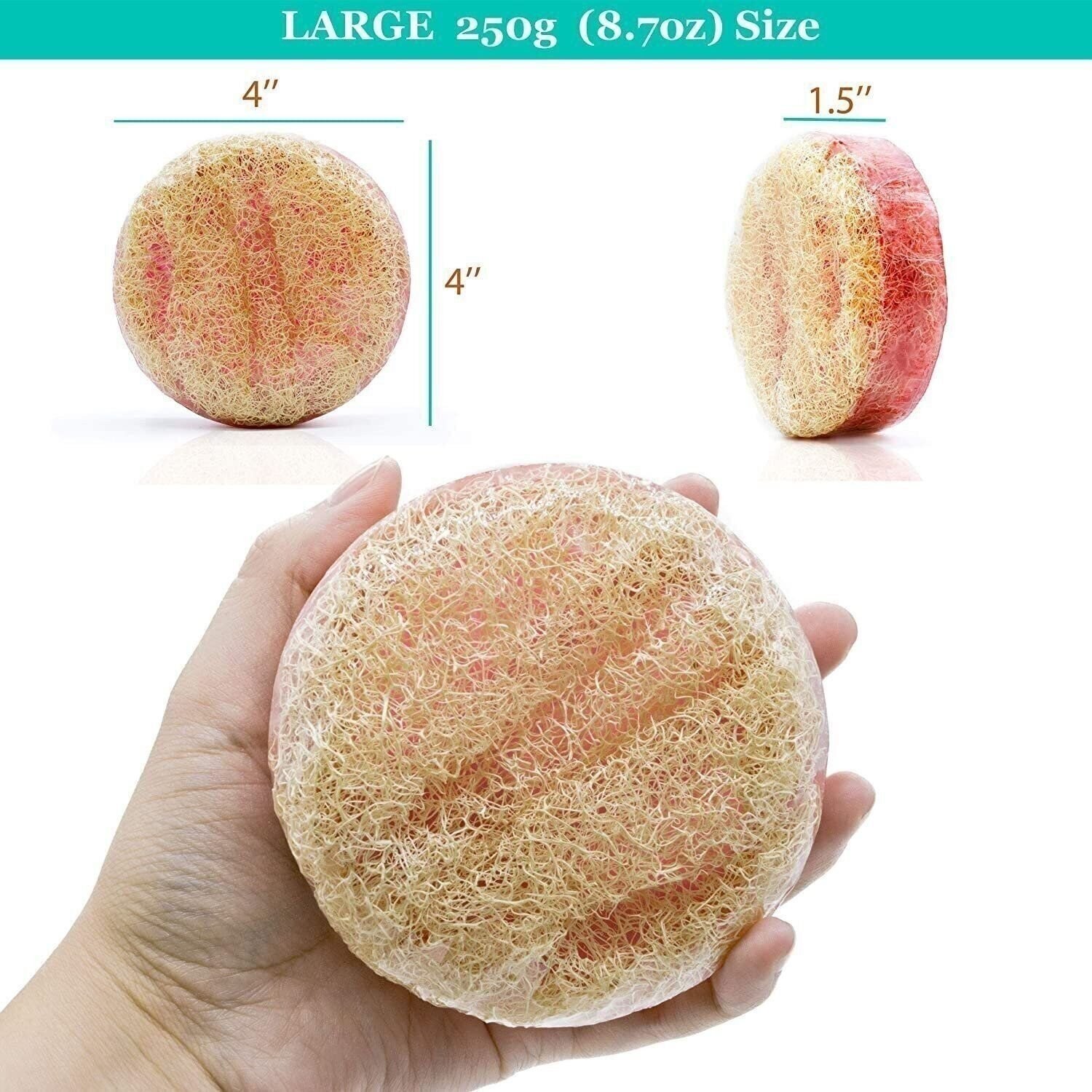 Loofah Soap Rosemary – Large Exfoliating & Therapeutic Hand Made Loofa Soap…
