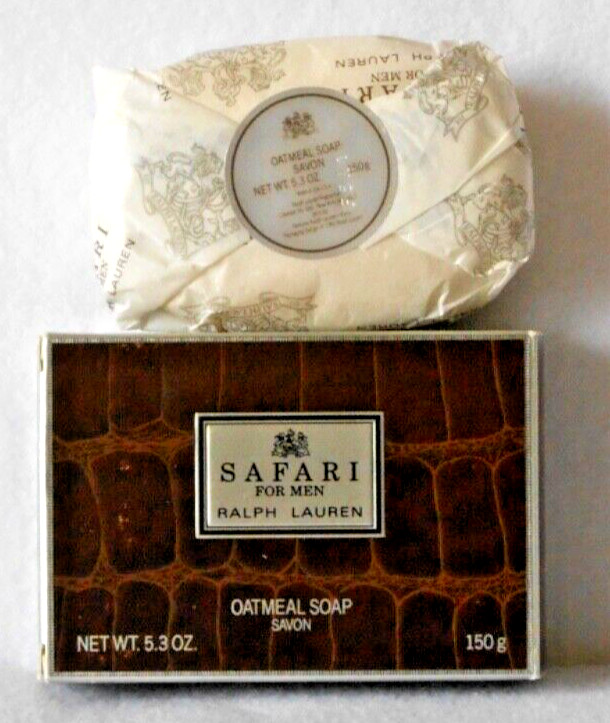 RARE RALPH LAUREN SAFARI FOR MEN 5.3 OUNCE OATMEAL SOAP – NEW WITH BOX!