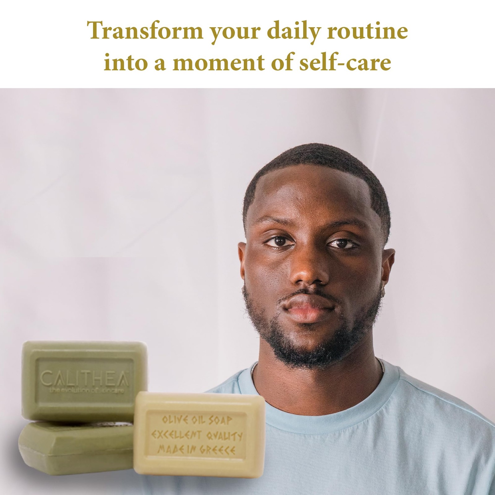 Calithea 3-Pack Olive Oil Soap Bars with Shea Butter & Oatmeal for Sensitive …