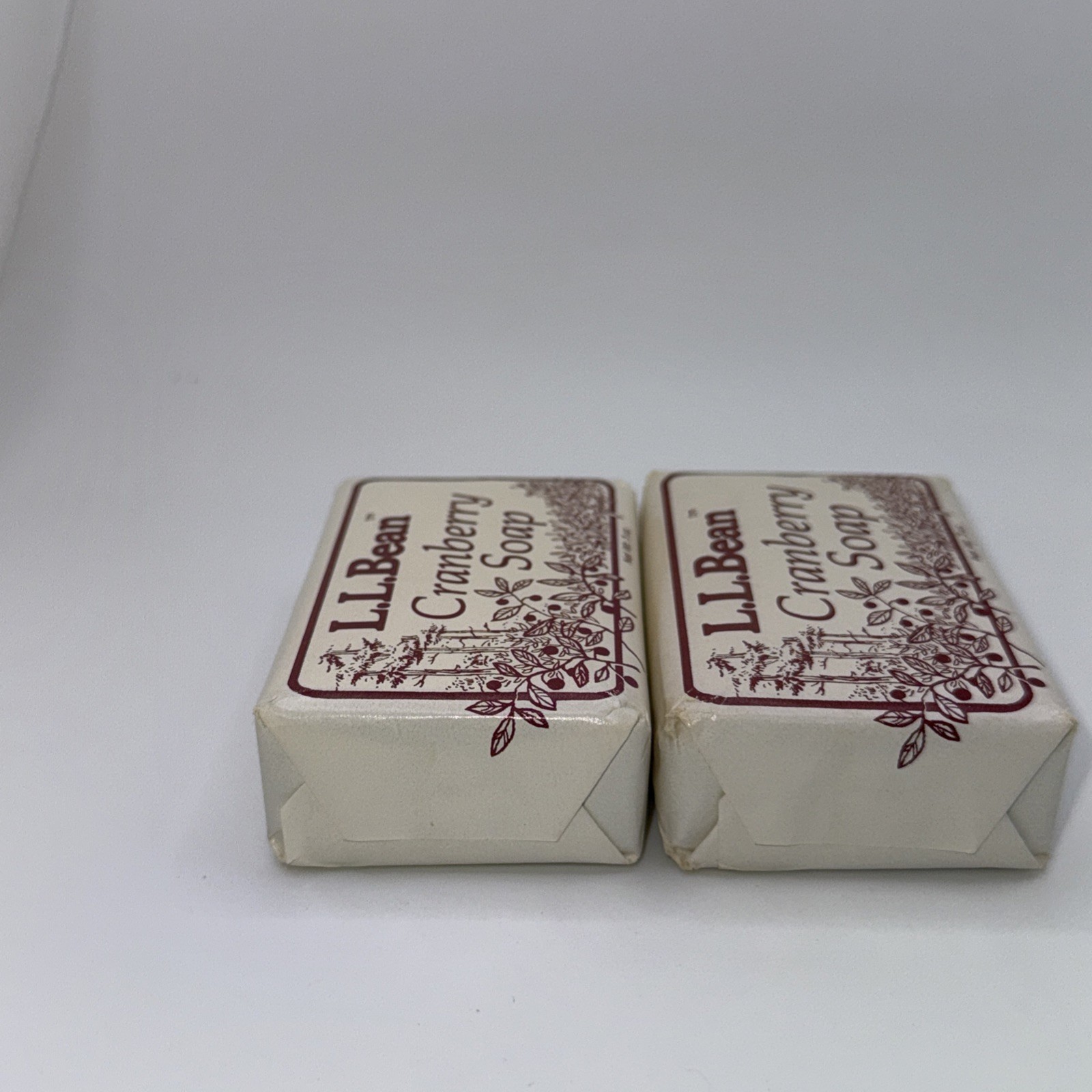 2 bars L.L. Bean LL Cranberry Bar Soap 3oz