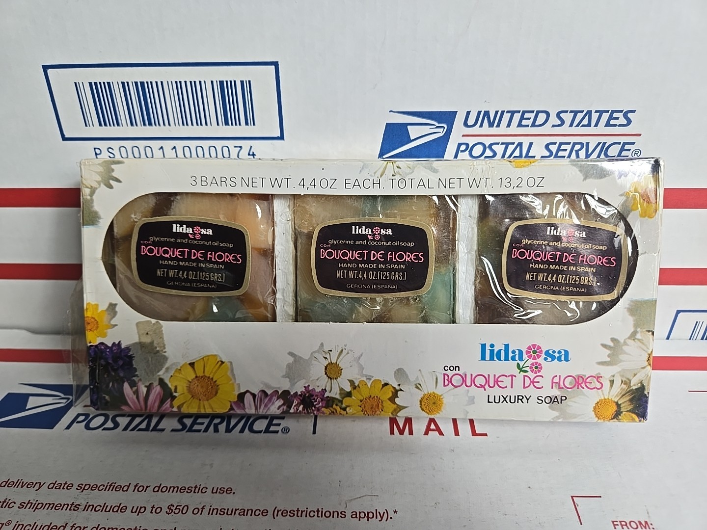 Lidasa Bar Soap 3 Pack, 4.4 Oz Each, Bouquet De Flores Luxury Soap Set, Spain
