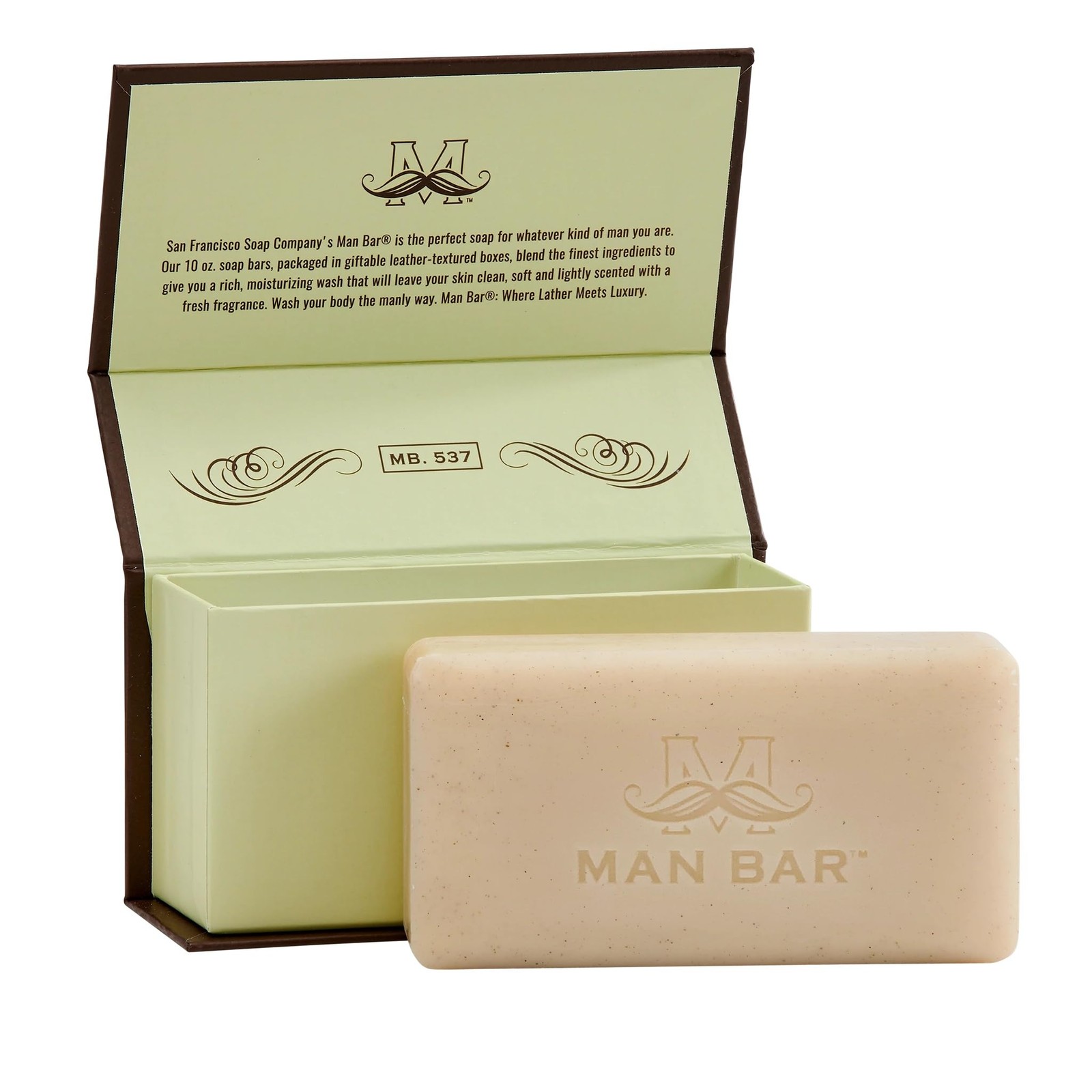 Barra Exfoliante Para Hombre, Cardamomo Y Enebro, 10 Onzas
