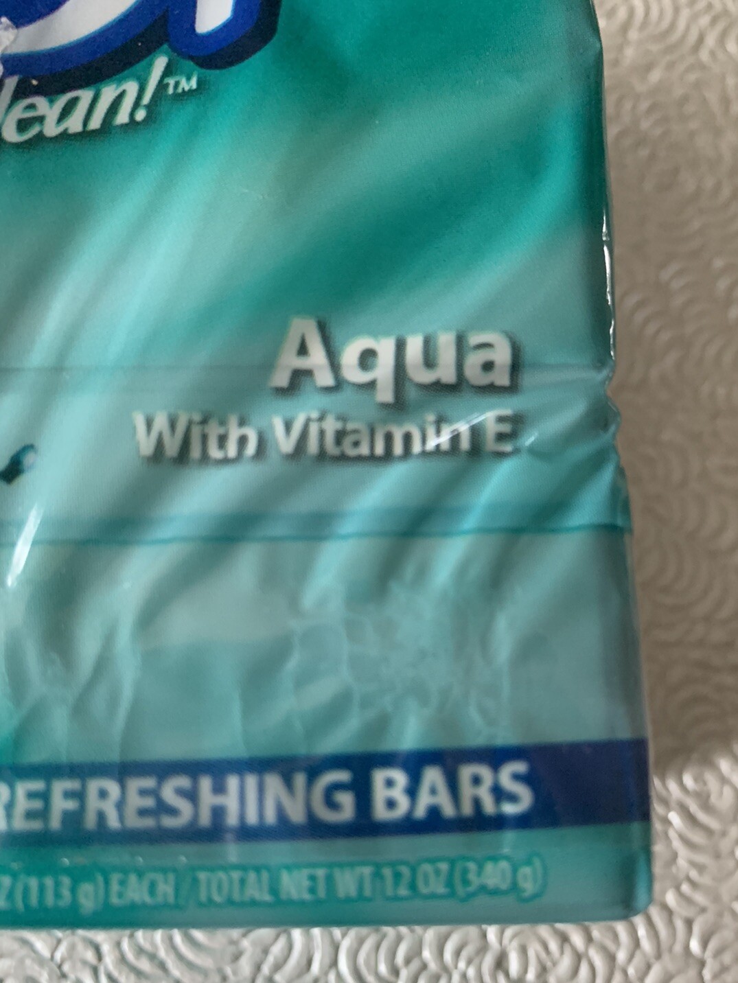 Zest Aqua Refreshing Bars with Vitamin E Bars 12 Oz Pack Of 3 Sealed, New