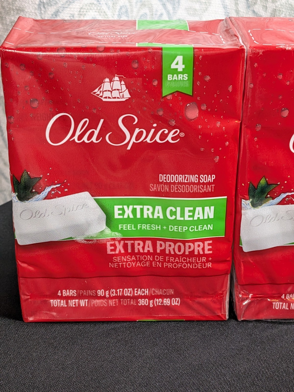 2 Packs Old Spice Deodorizing Bar Soap Extra Clean Fresh & Deep Clean 8 Bars
