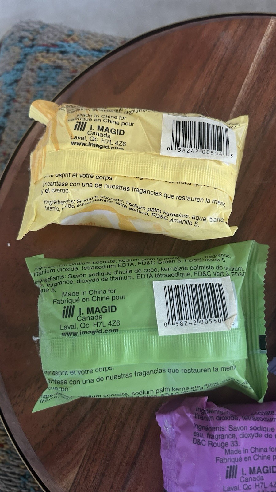 LOT (5) Maxam Soap Bars From Fruit Series Multi Fruit Scents Discontinued