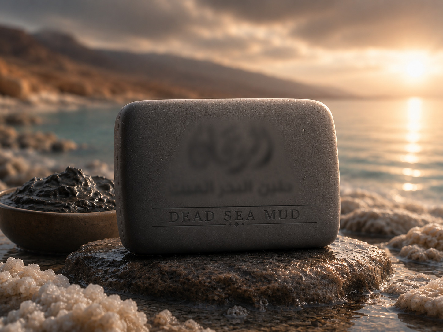 Dead Sea Mud Soap Bar | Mineral Rich Handmade Soap | Face & Body Cleansing Bar