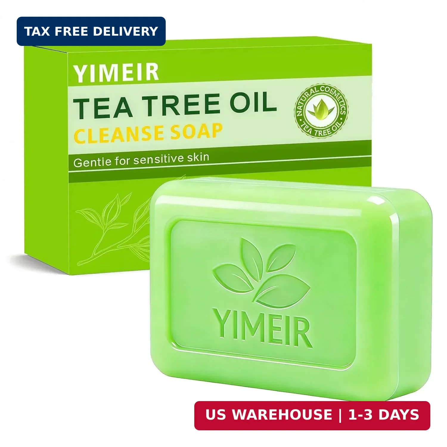 Tea Tree Oil Soap Handmade, About 4.5Oz, Tea Tree Soap Bar for Face & Body – Dee