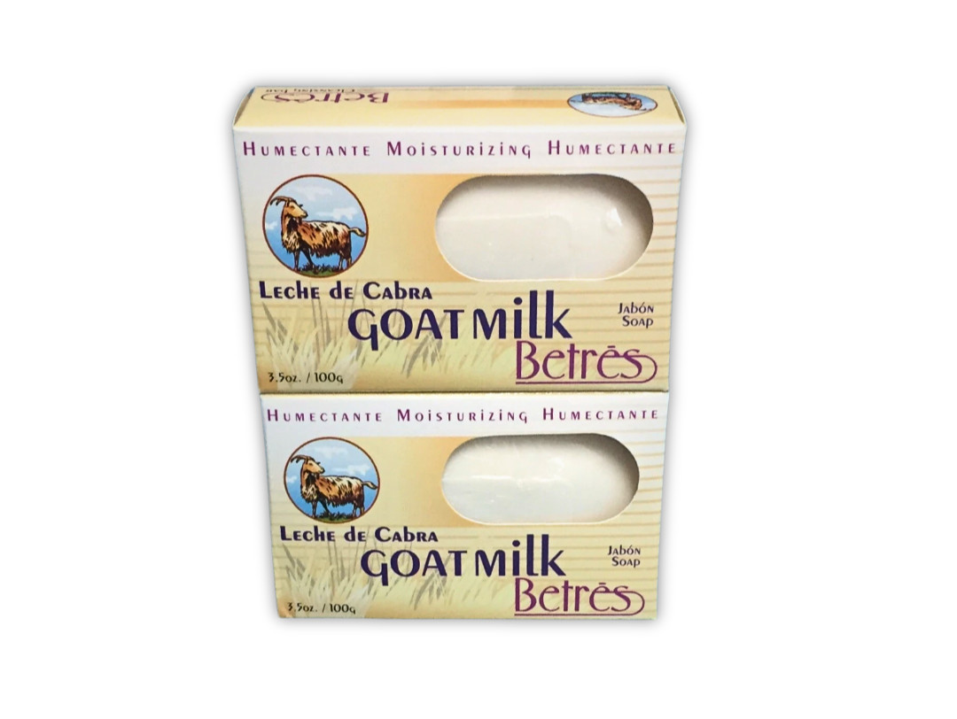 (2 Pack) Goat Milk Cleansing Bar Soap 3.5 oz. Jabón de Leche de Cabra