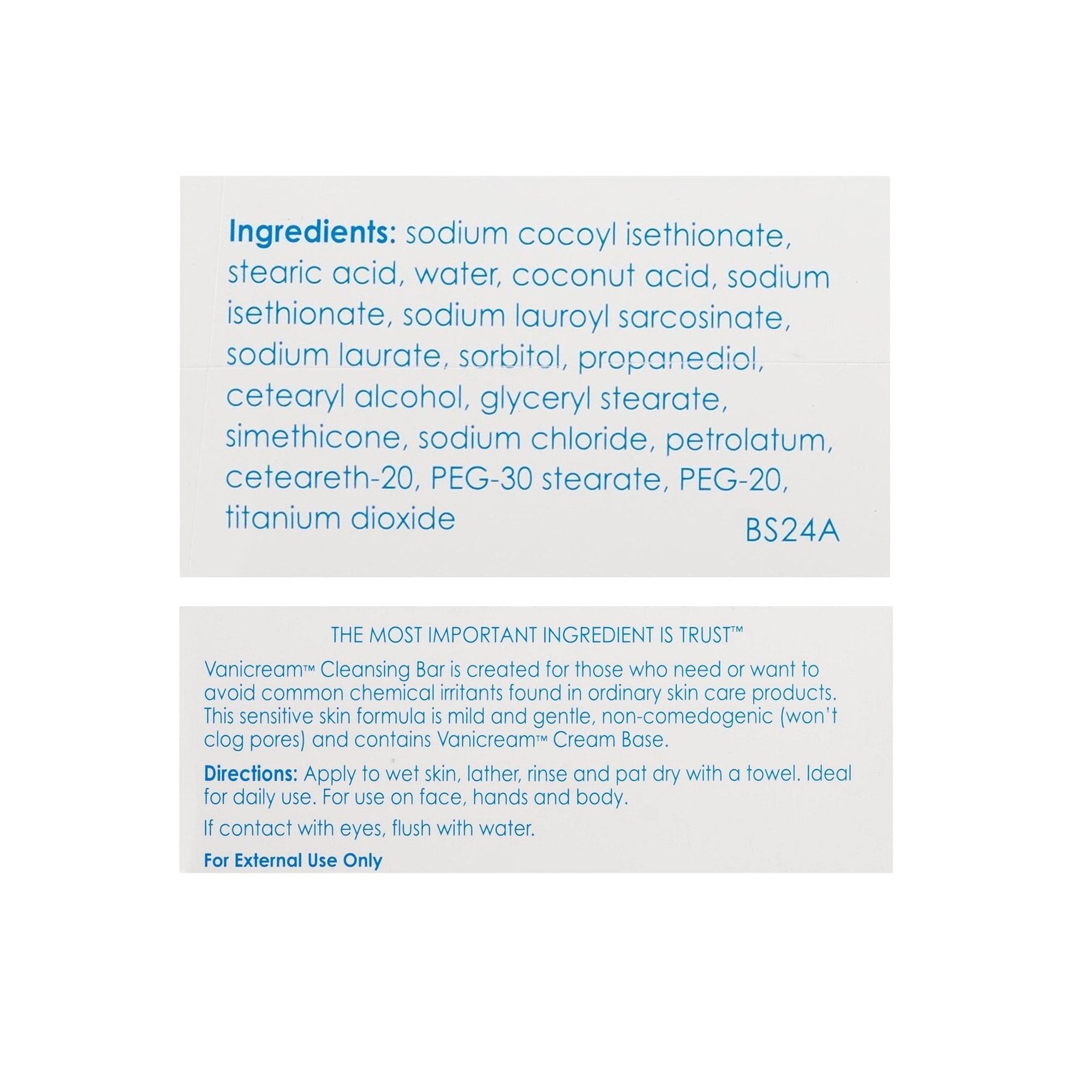Vanicream Gentle Cleansing Bar Fragrance Free for Sensitive Skin 3.9oz(Lot of 2)