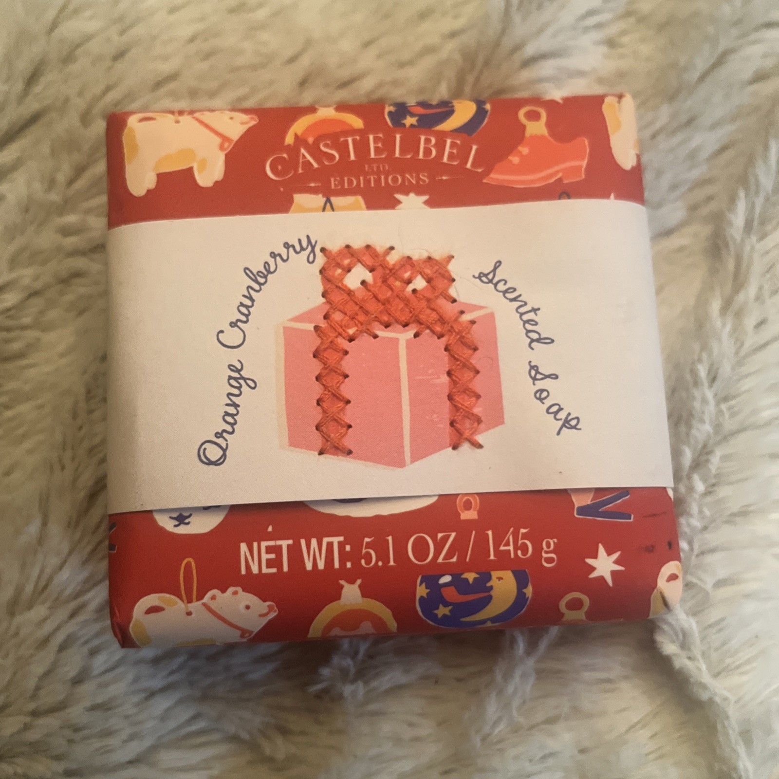 Castelbel Ltd Editions Orange Cranberry Fragranced Bar Soap 5.1oz Holiday
