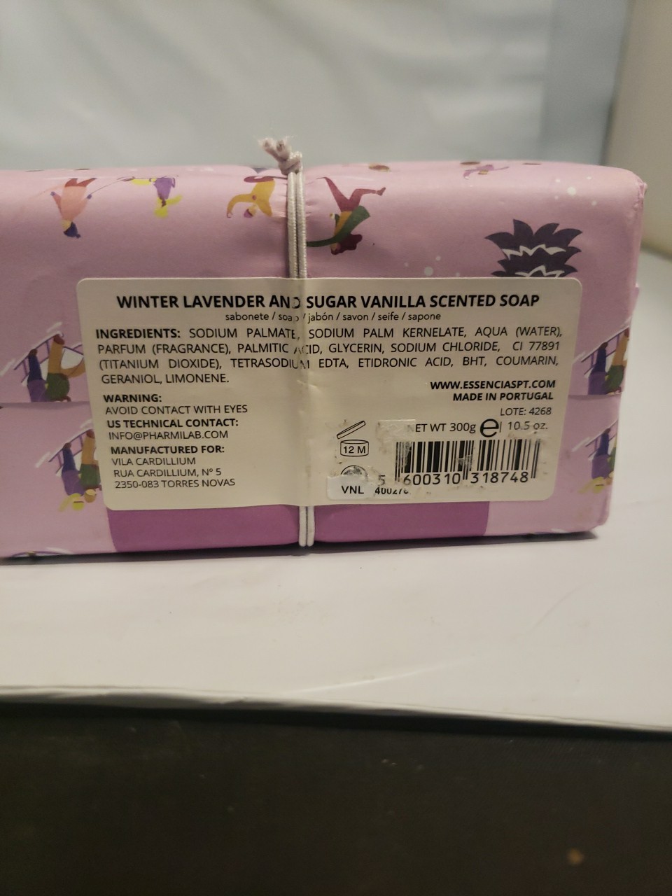 Scented Bar Soap – New Vila Cardillium Winter Lavender & Sugar Vanilla