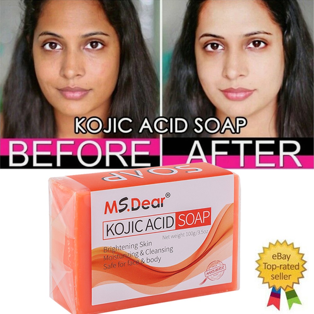 Persimmon Soap Bar for Body Odor Control,Skin Whitening Kojic Acid Turmeric Soap