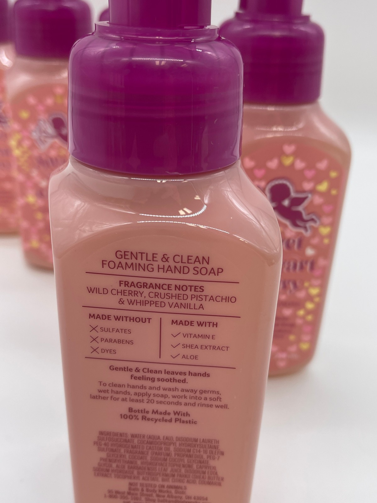 Bath & Body Works SWEET HEART CHERRY Gentle Foaming Hand Soap X5