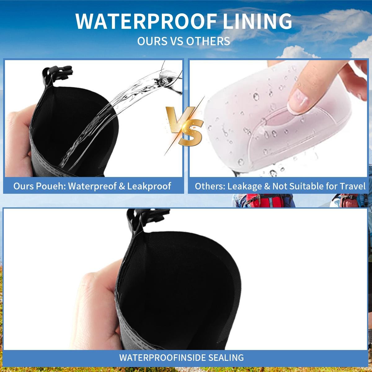 Waterproof Soap Bar Case Travel Holder Leakproof Quick Dry Soap Pouch Box Travel