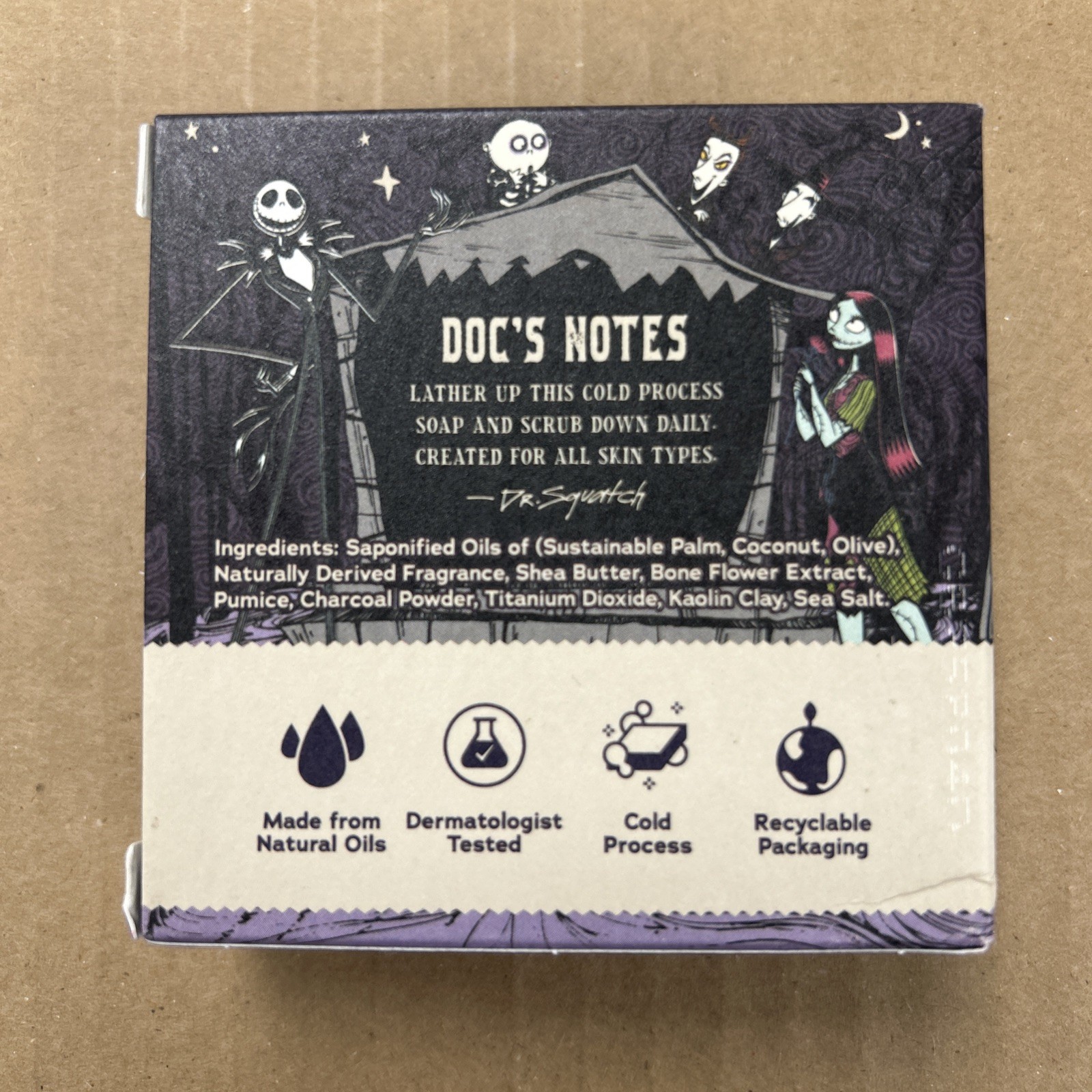 Dr. Squatch SKELLINGTON’S SUDS Natural Soap Bar Ltd Ed The Nightmare Before Xmas