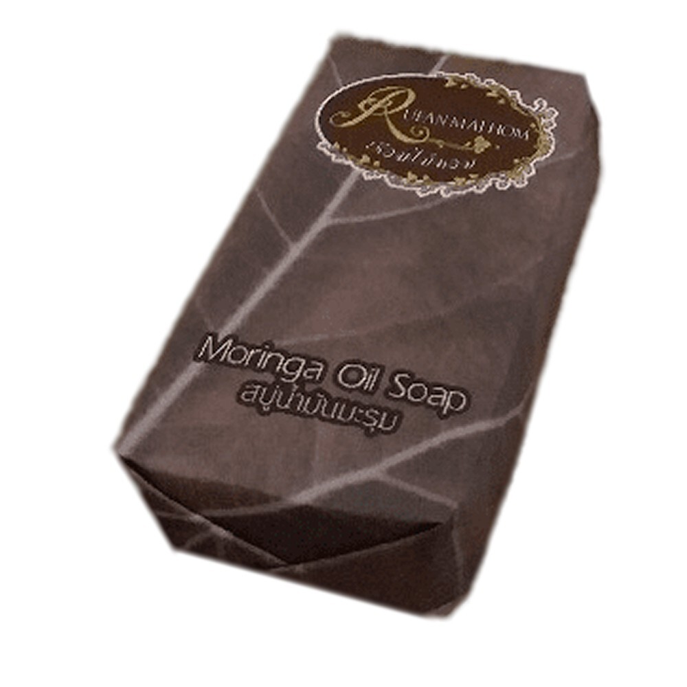 Moringa Oil Soap Herbal Organic Reduce Health inflammation of acne 80g 3 Pcs