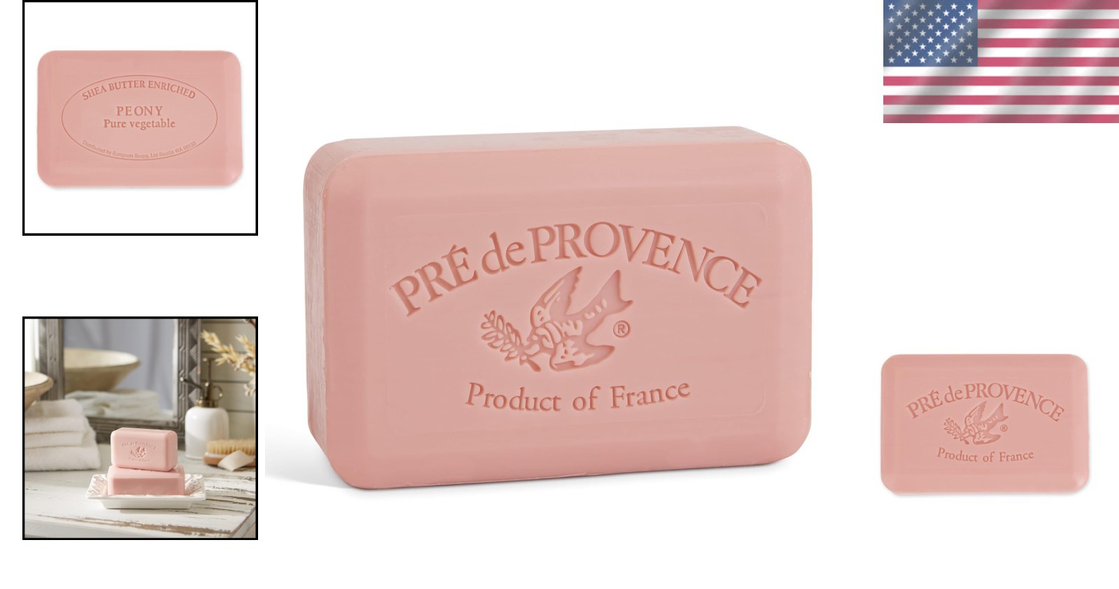 Luxurious Organic Shea Butter Soap Bar, 8.8 oz – Nourishing Peony Fragrance