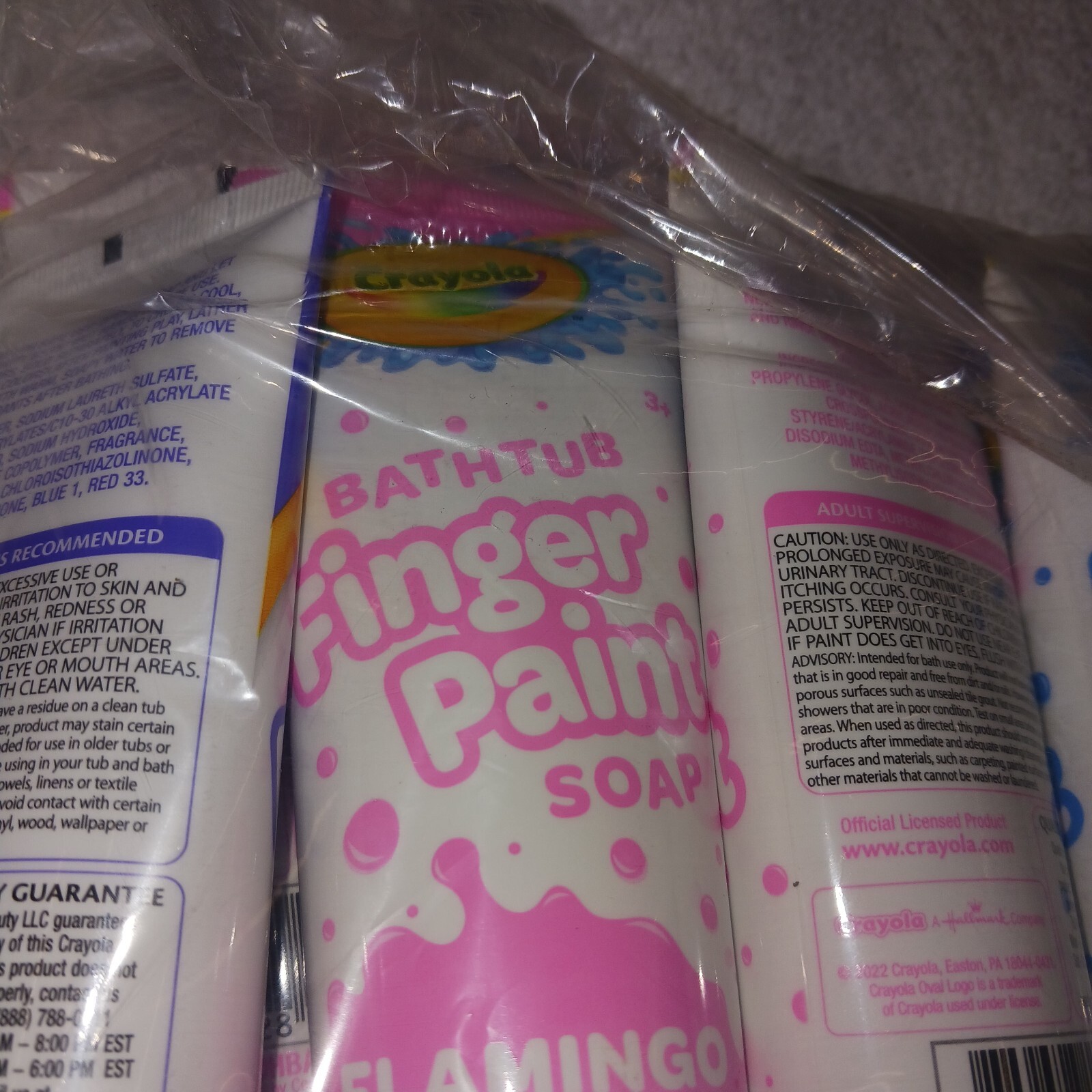 Crayola Bathtub Fingerpaint Soap. Pink Green Blue Red Purple Lot Of 10. New