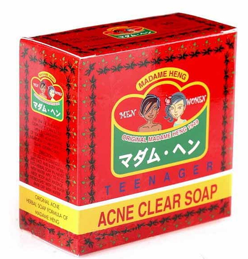 Soap Heng Madame Acne Clear Original Herbal Merry Bell Natural Body 150gx3