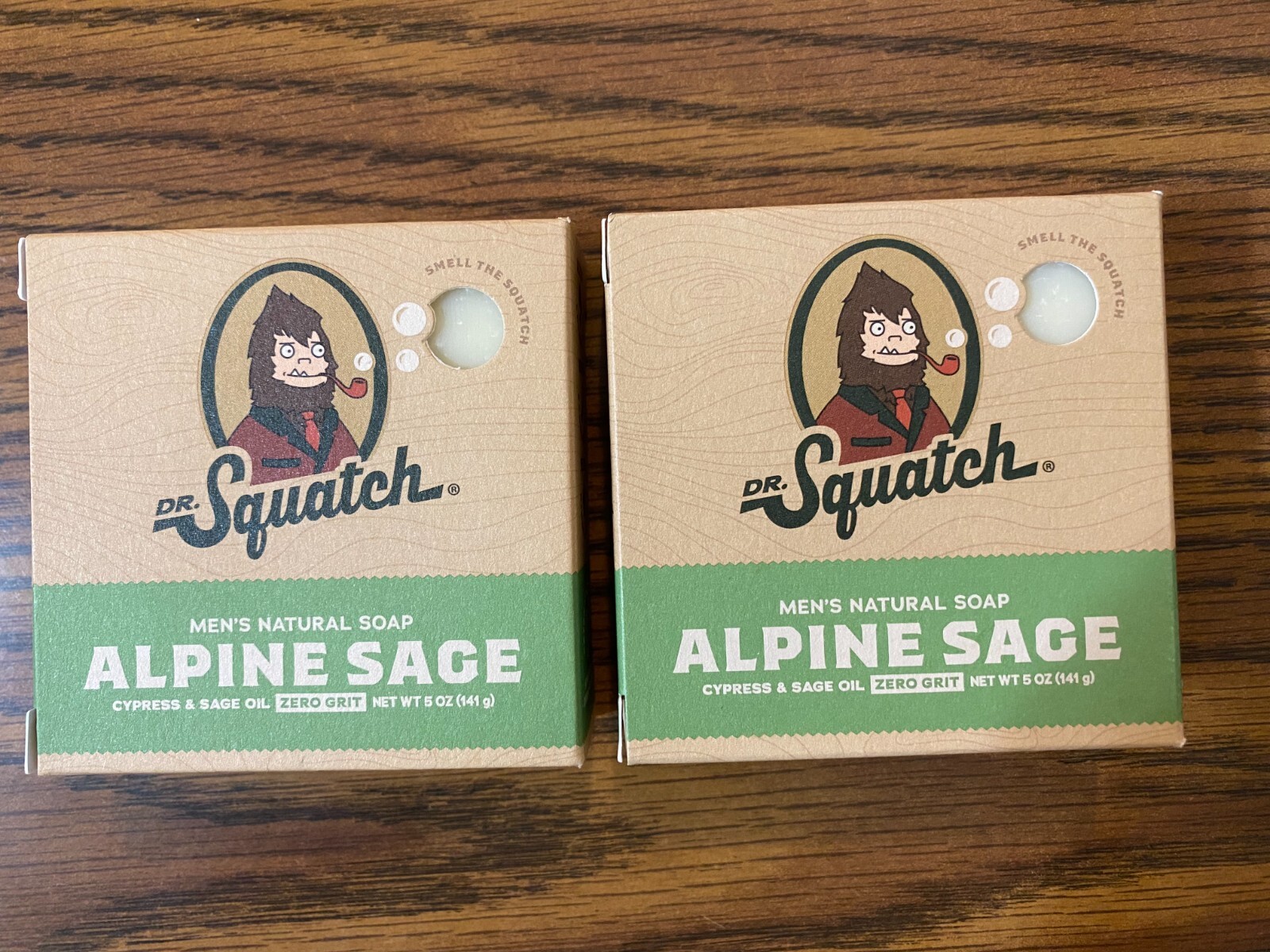 Dr. Squatch 2 Bars Alpine Sage Soap Bars Limited Edition TWO Brand New 5 Oz each