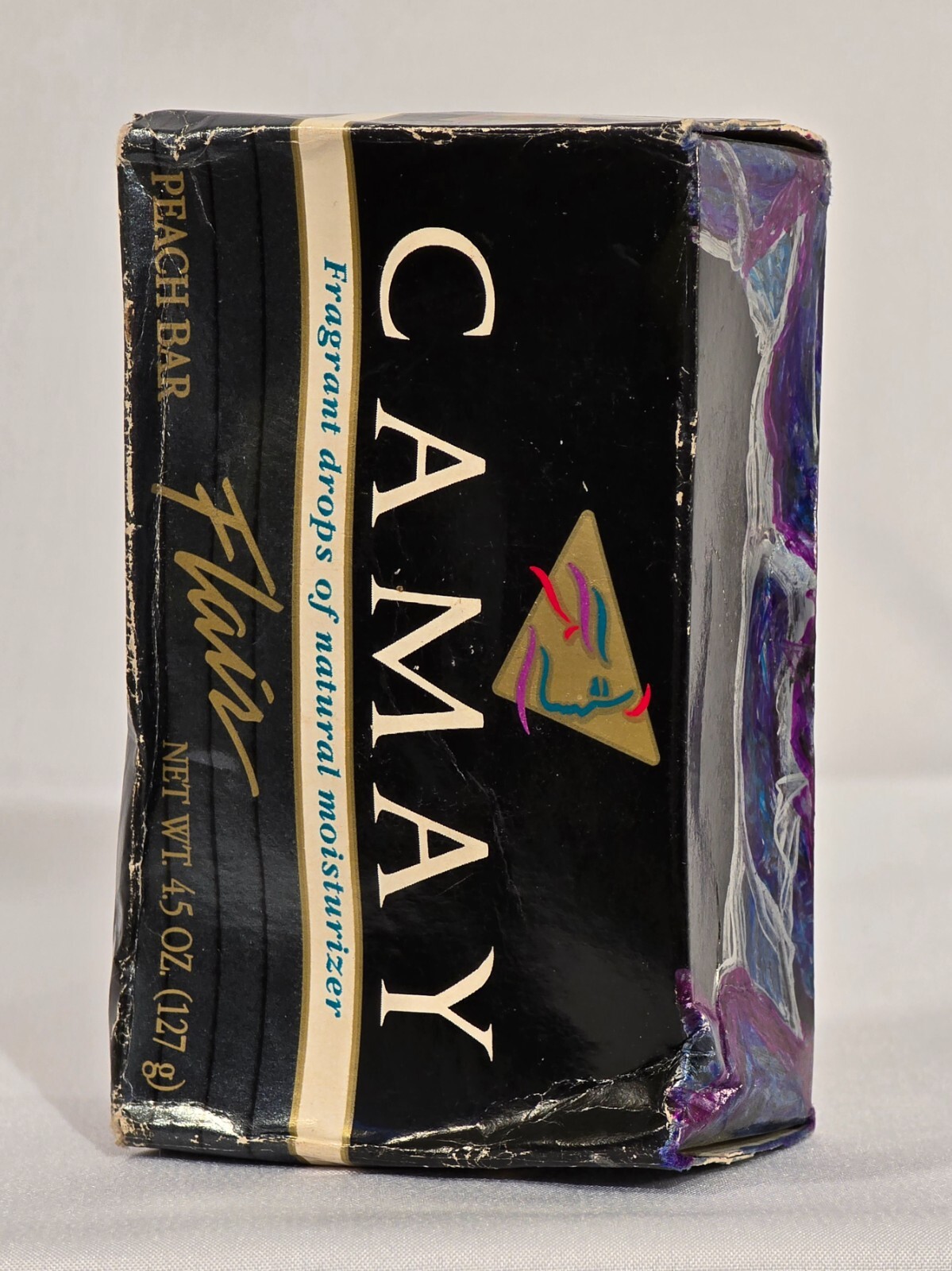 Vintage 1992 P&G Discontinued Camay Flair Natural Moisturizer Peach Bar Soap