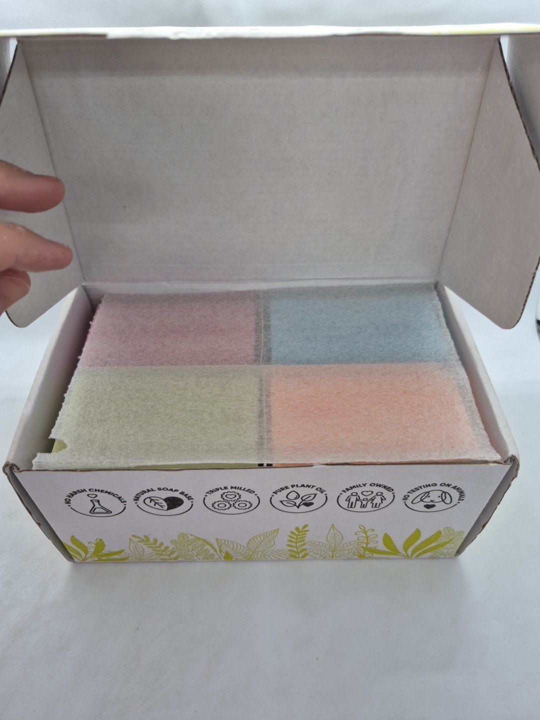 Australian Botanical Soap Variety Pack, 6.6 oz Bars Goat Milk, Sea Salt, Lemon