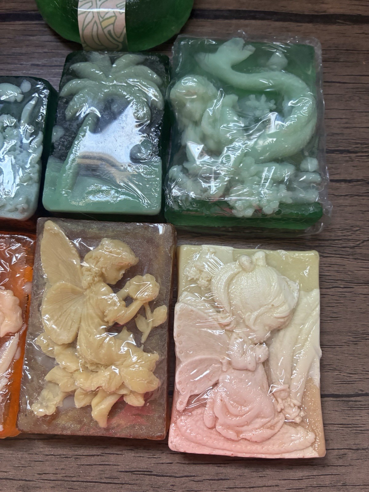 Handmade Soap Lot 7 Bars Detailed Soap Various Scents NEW
