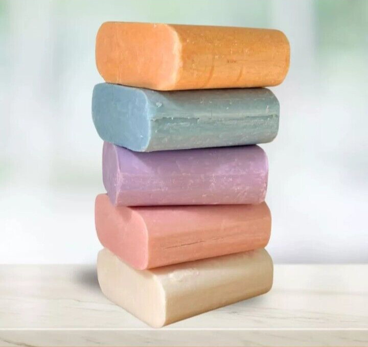 Amish Farm Bar Soap Pack Of 5 Huge Bars 7oz Ea. Made In USA Wildflower Scented