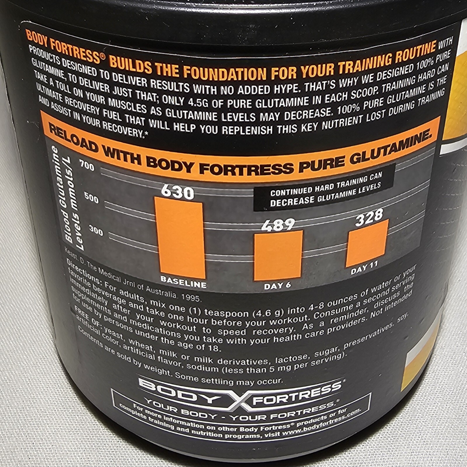 Post-Workout Muscle Recovery Glutamine Powder (10.6oz) Works Great