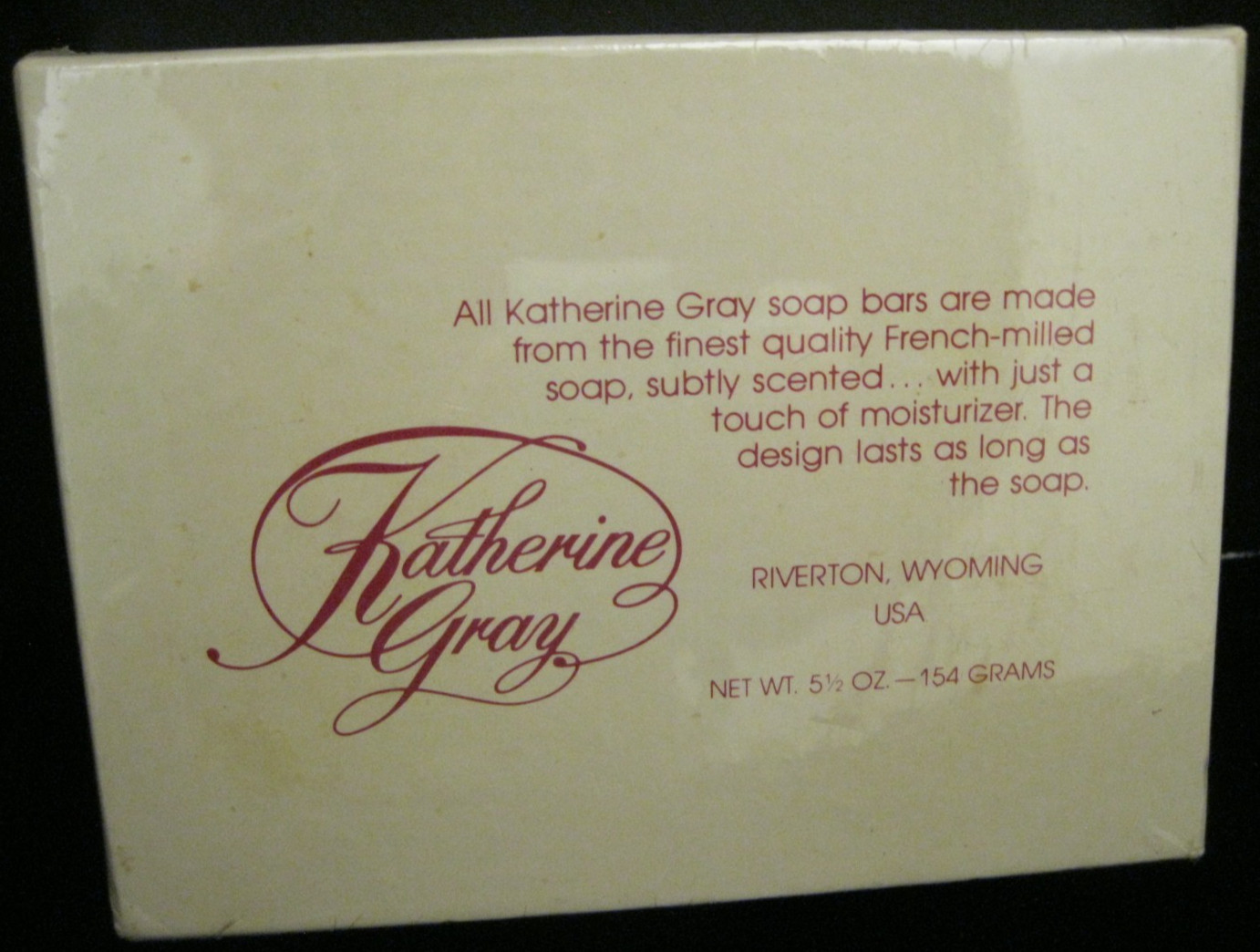 2 BARS VINTAGE KATHERINE GRAY FRENCH MILLED SOAP MONOGRAM WITH THE LETTER K NEW!