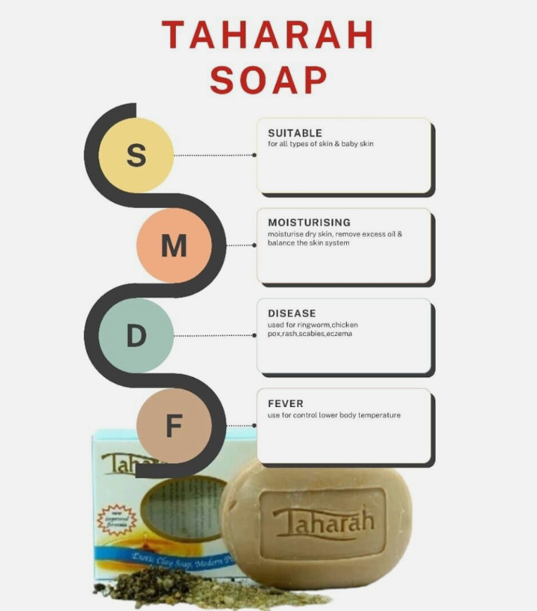 3 X Taharah Clay Soap for Cleansing in Islam