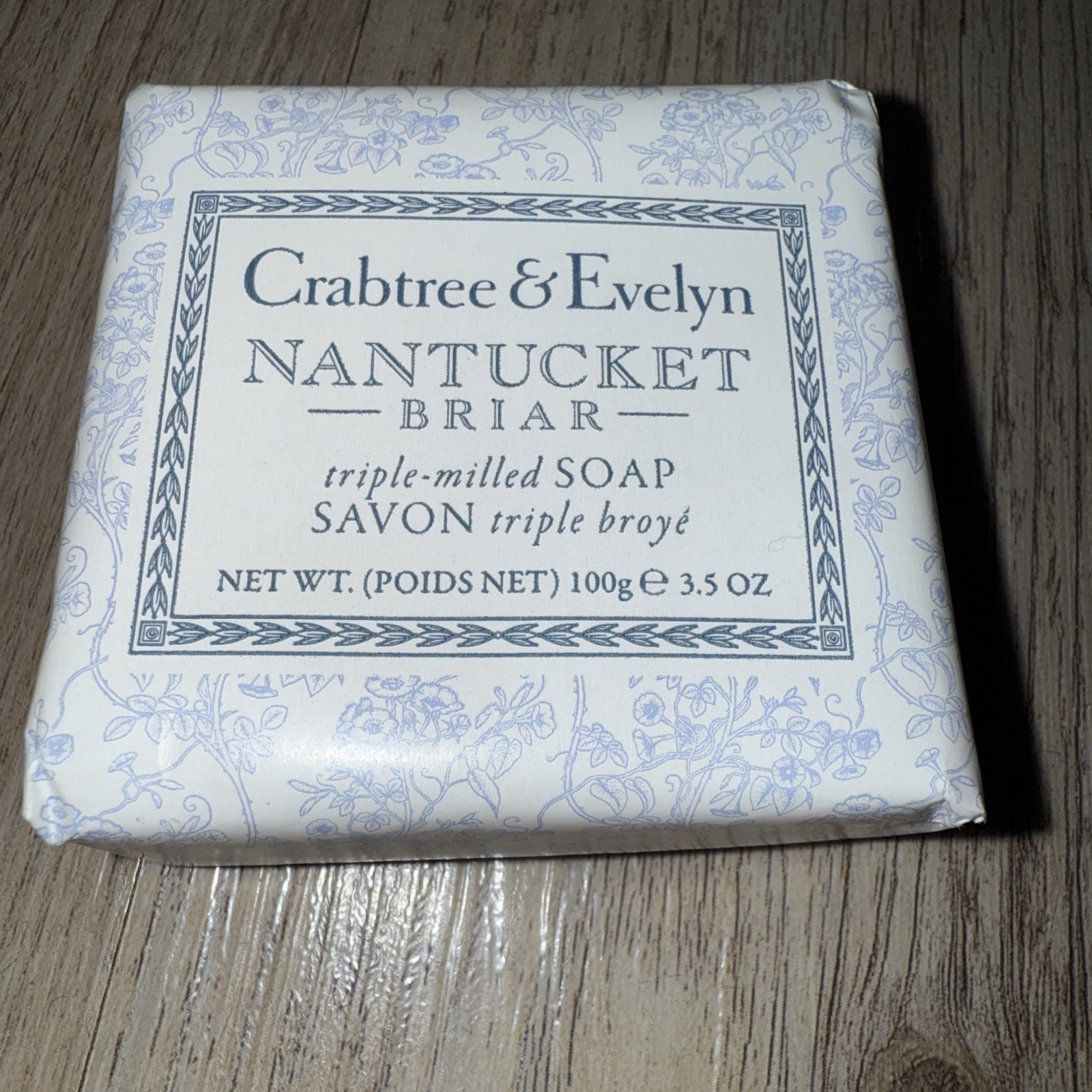 Crabtree & Evelyn Nantucket Briar Triple Milled Bar Soap 3.5 Oz New Canada Made