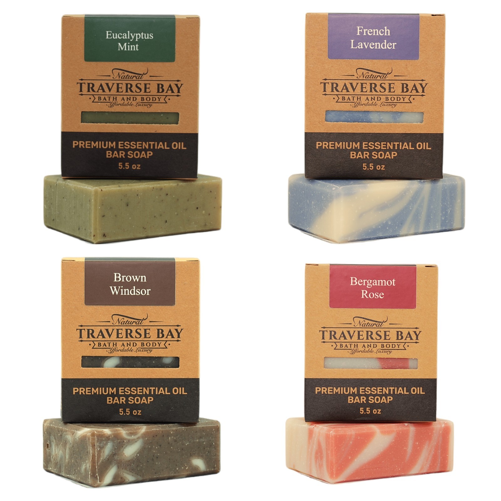 Natural Cold Process Soap You-Pick Variety Pack, 5.5 bars, 22+ oz total