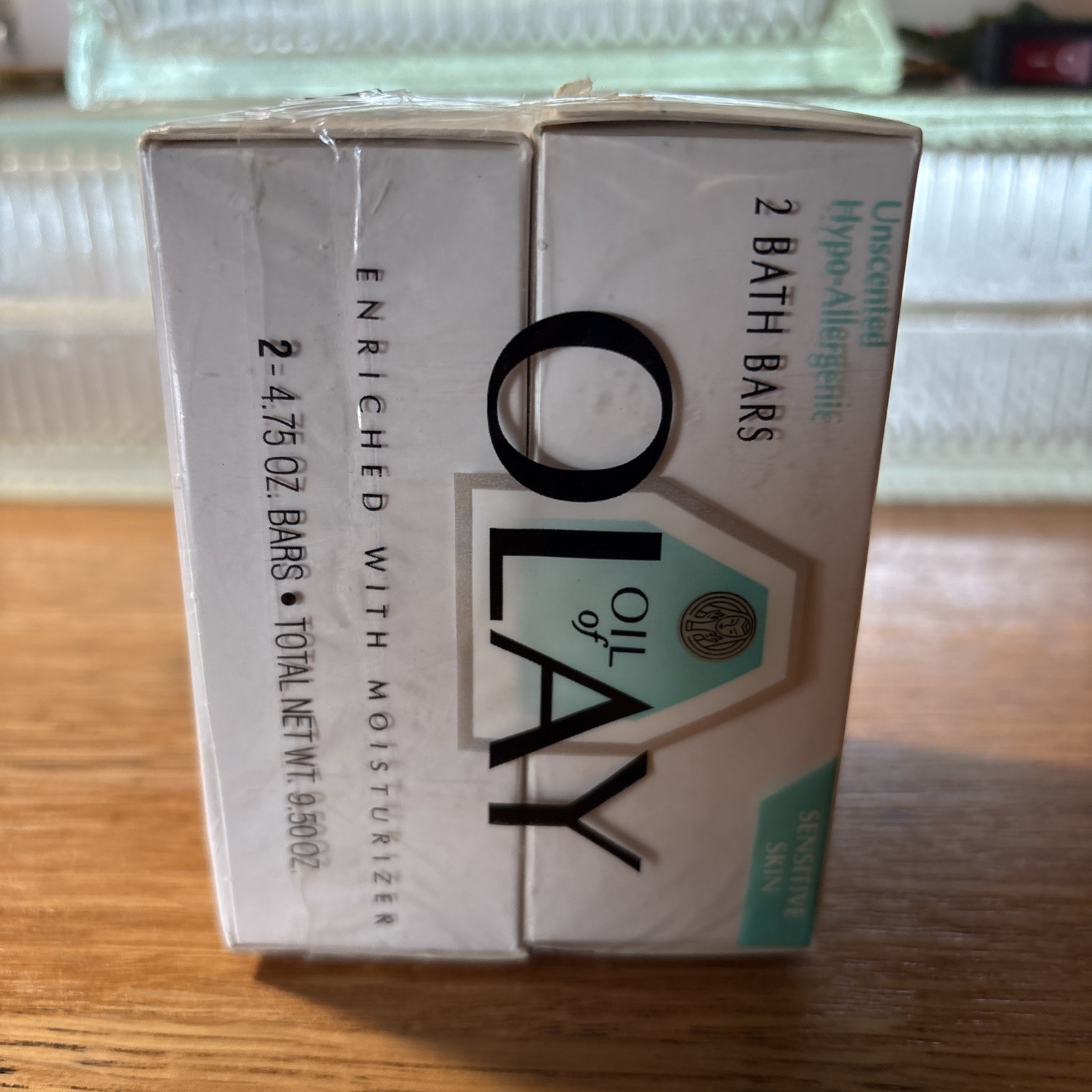 NOS VTG 2 PACK OIL OF OLAY SENSITIVE SKIN MOISTURIZER BATH BAR 4.75 oz SEALED