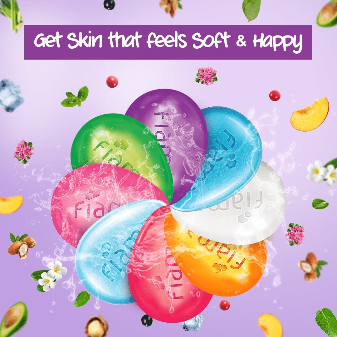 Fiama Gel Bathing Bar Pack – Moisturizing 125g Bars for All Skin Types-Pack of 8