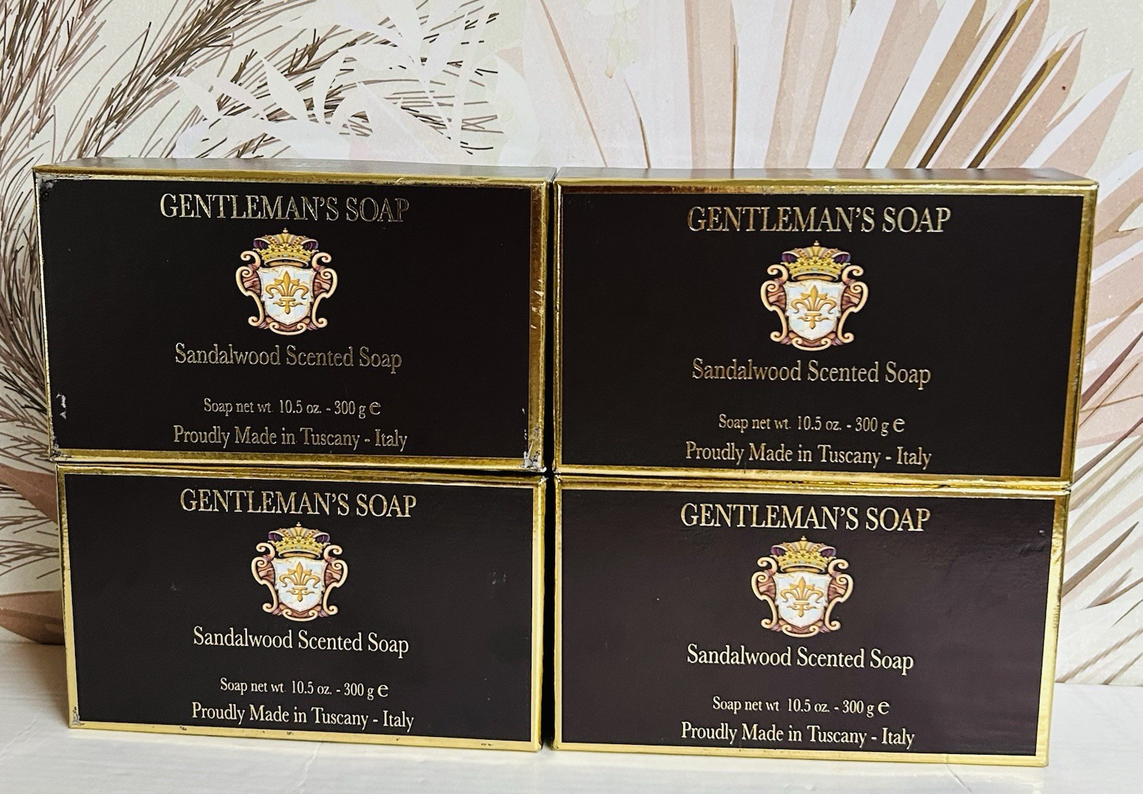 4-Pack Saponificio ~ Sandalwood Scented Bar Soap from Italy 10.5 oz Each