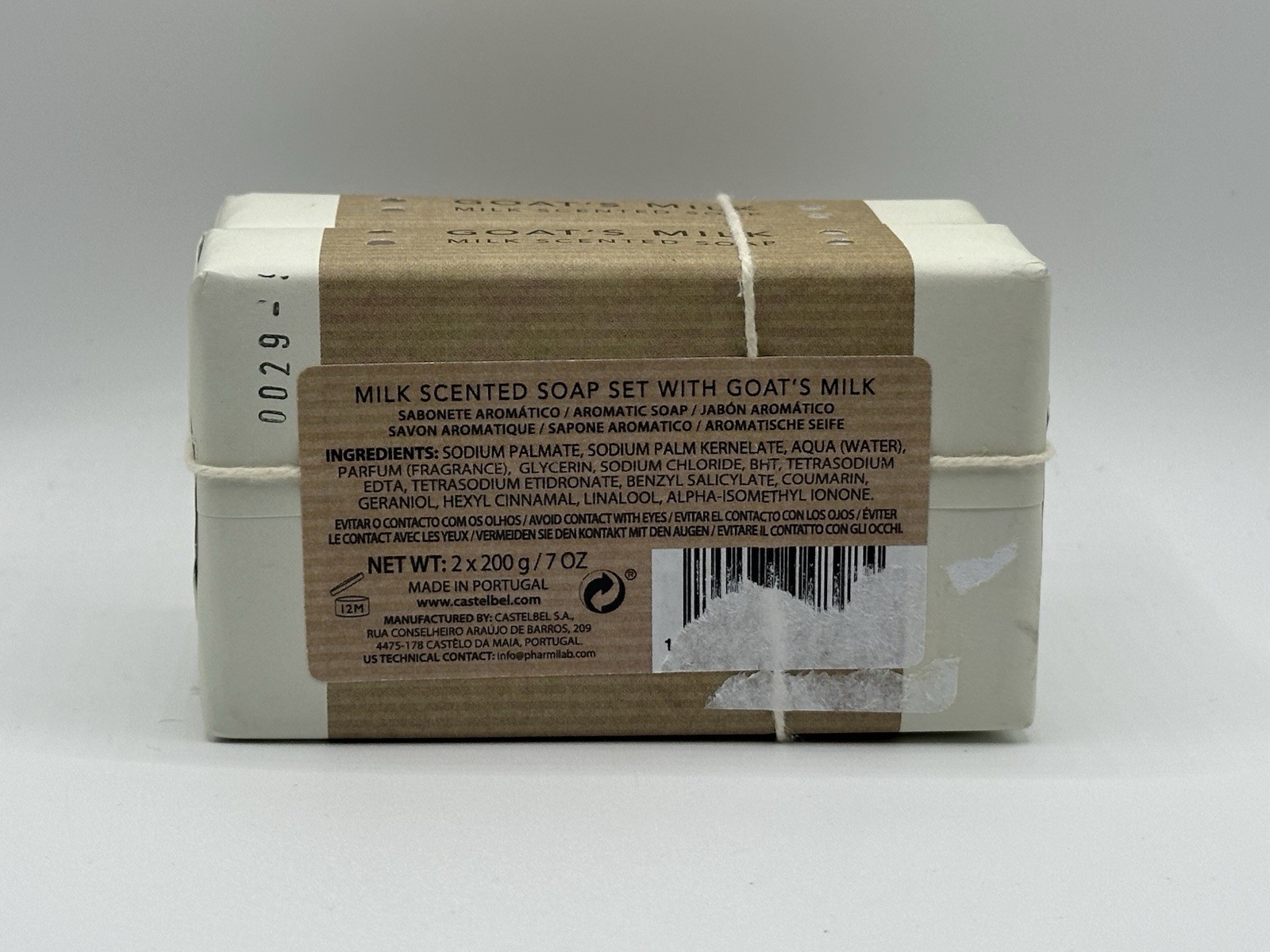 Castelbel Goat’s Milk Soap Set of 2 x 200g Bars Made in Portugal Ltd Edition NWT