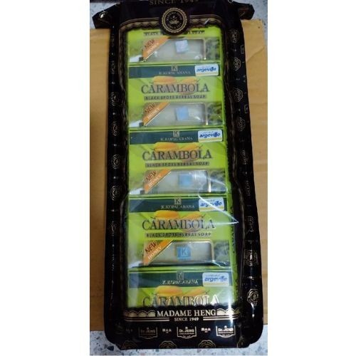 5 x Carambola Honey Star Fruit Soap Face & Body Bar 120g
