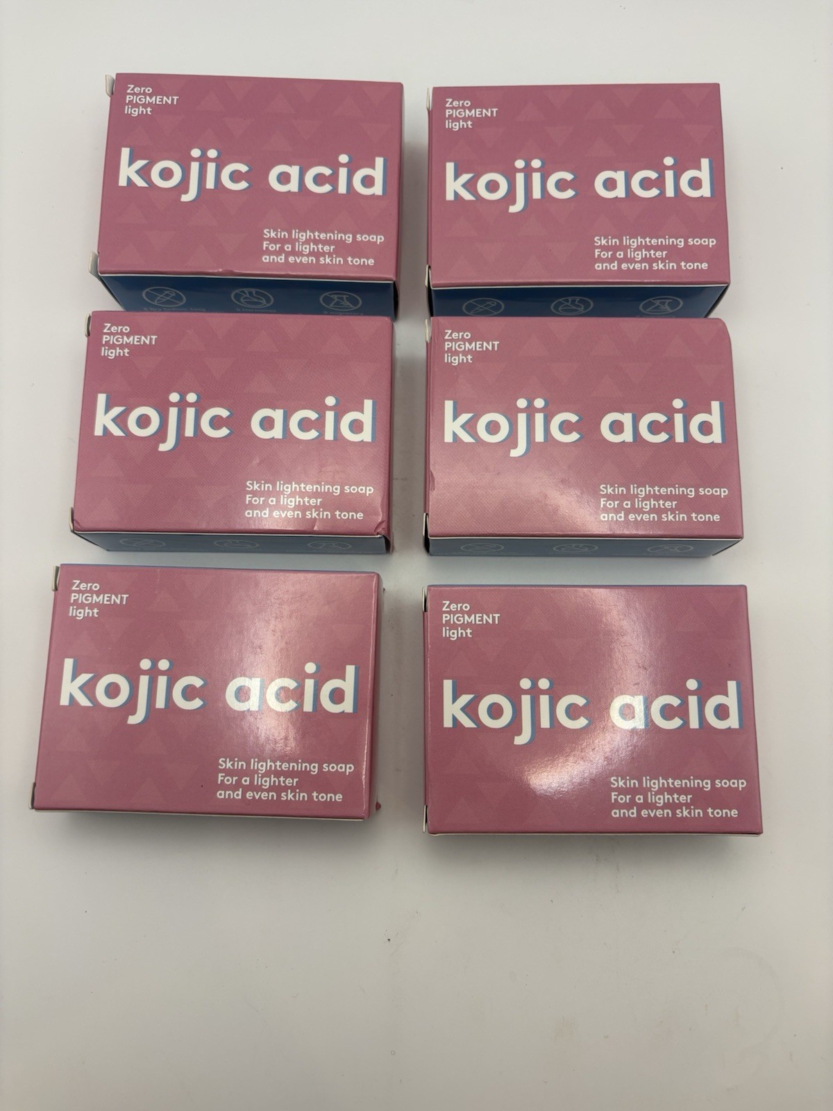 Kojic Acid Ginger Yellow Bar Soap, 6 Bars, (100g Each Bar)